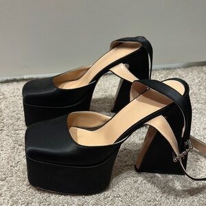 Elegant Black Platform Heels